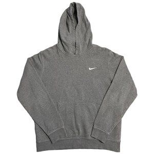Vintage Nike Gray Small Logo Essential Hoodie Sweatshirt